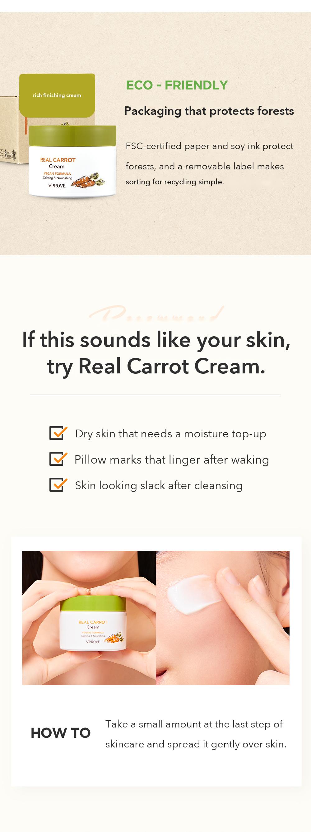 VPROVE Real Carrot Cream detail 06