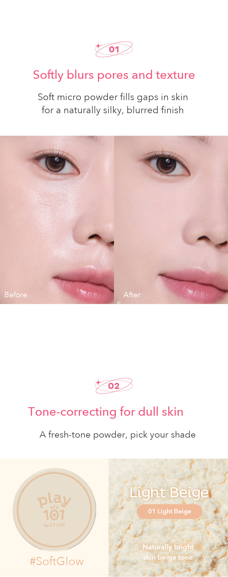 Play 101 by ETUDE Finish Loose Powder 5g detail 02