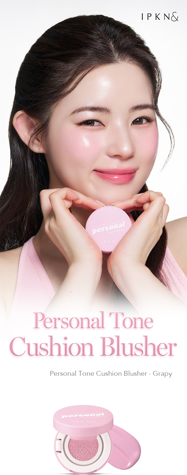 IPKN Tone Cushion Blusher Grapy detail 01