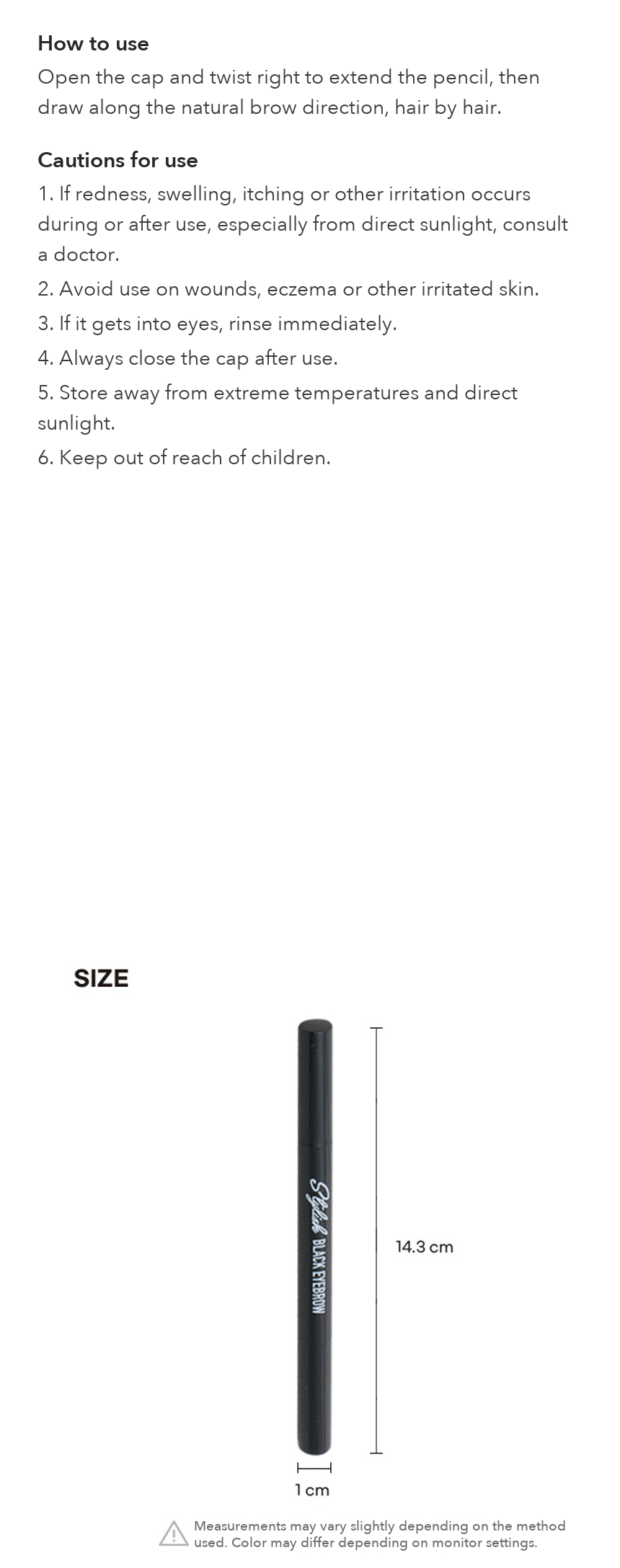 STYLISH Auto Eyebrow Pencil Black No.11 detail 04