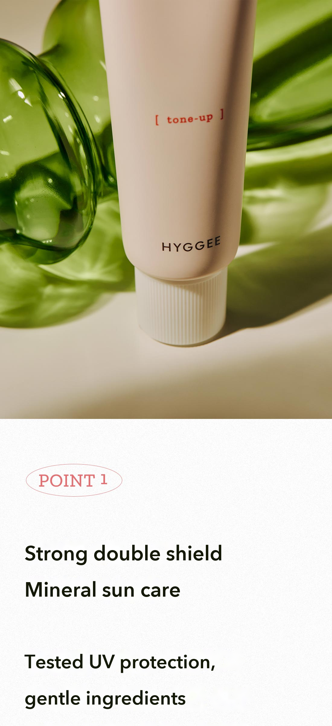 HYGGEE Fresh Vegan Tone-Up Sun Cream detail 7