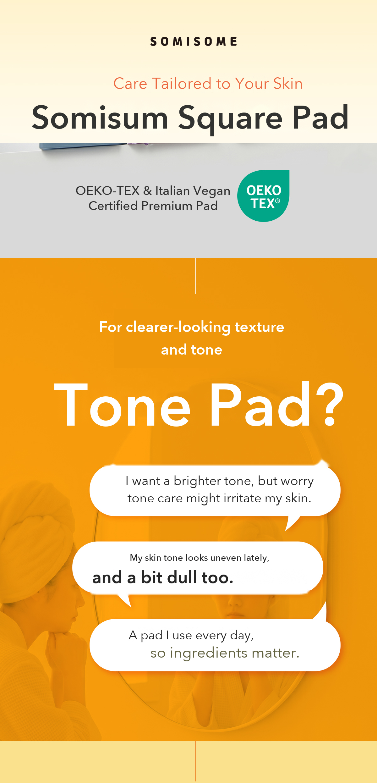 Somisome Glutathione Brightening Square Pad detail 1