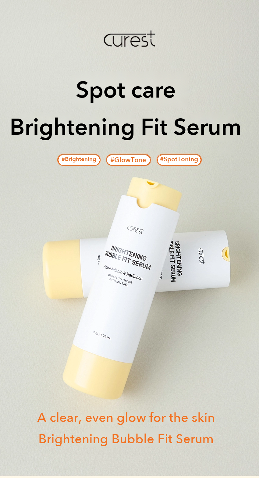 CUREST Brightening Bubble Fit Serum detail 1
