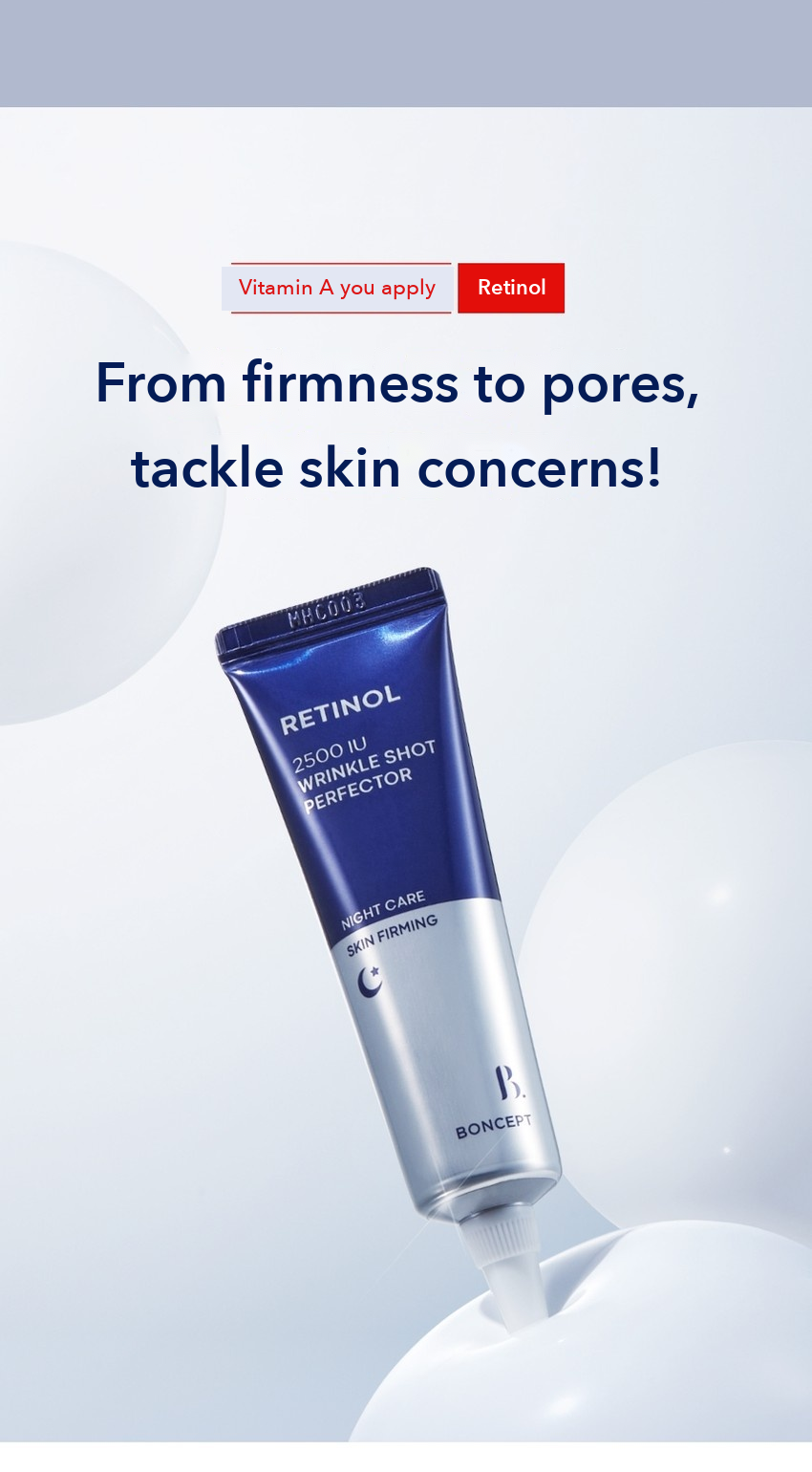 BONCEPT Retinol 2500 IU Wrinkle Shot Perfector 15ml detail 04