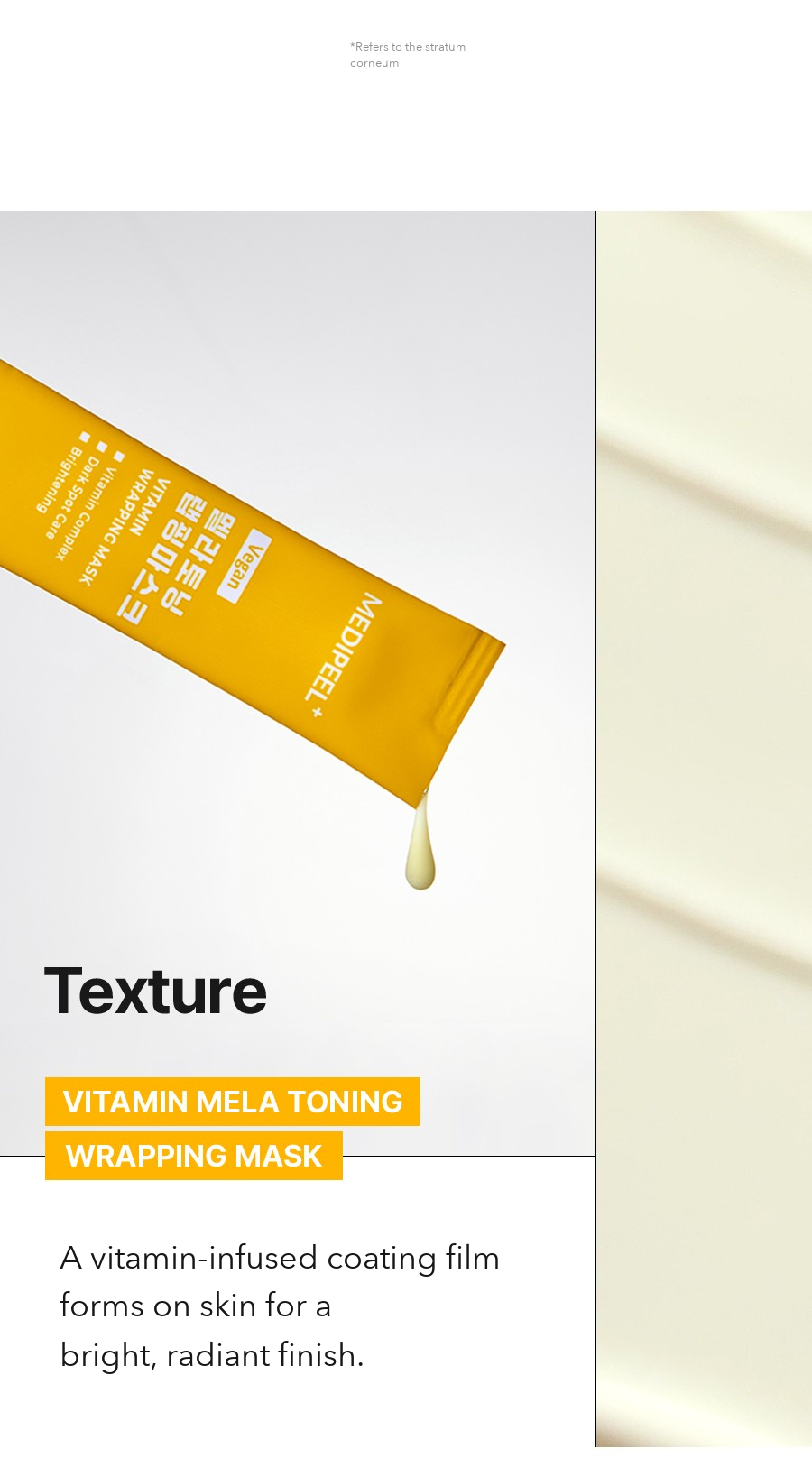MEDIPEEL Vitamin Mela Toning Wrapping Mask detail 3