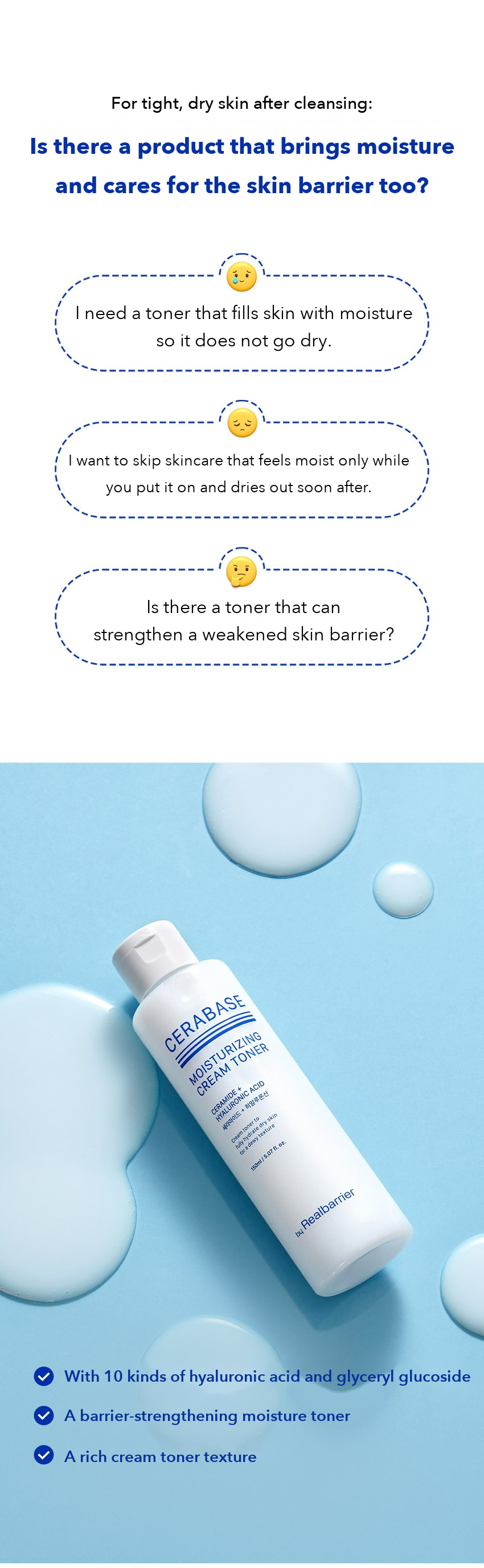 By Real Barrier Cerabase Moisturizing Cream Toner 150ml detail 02
