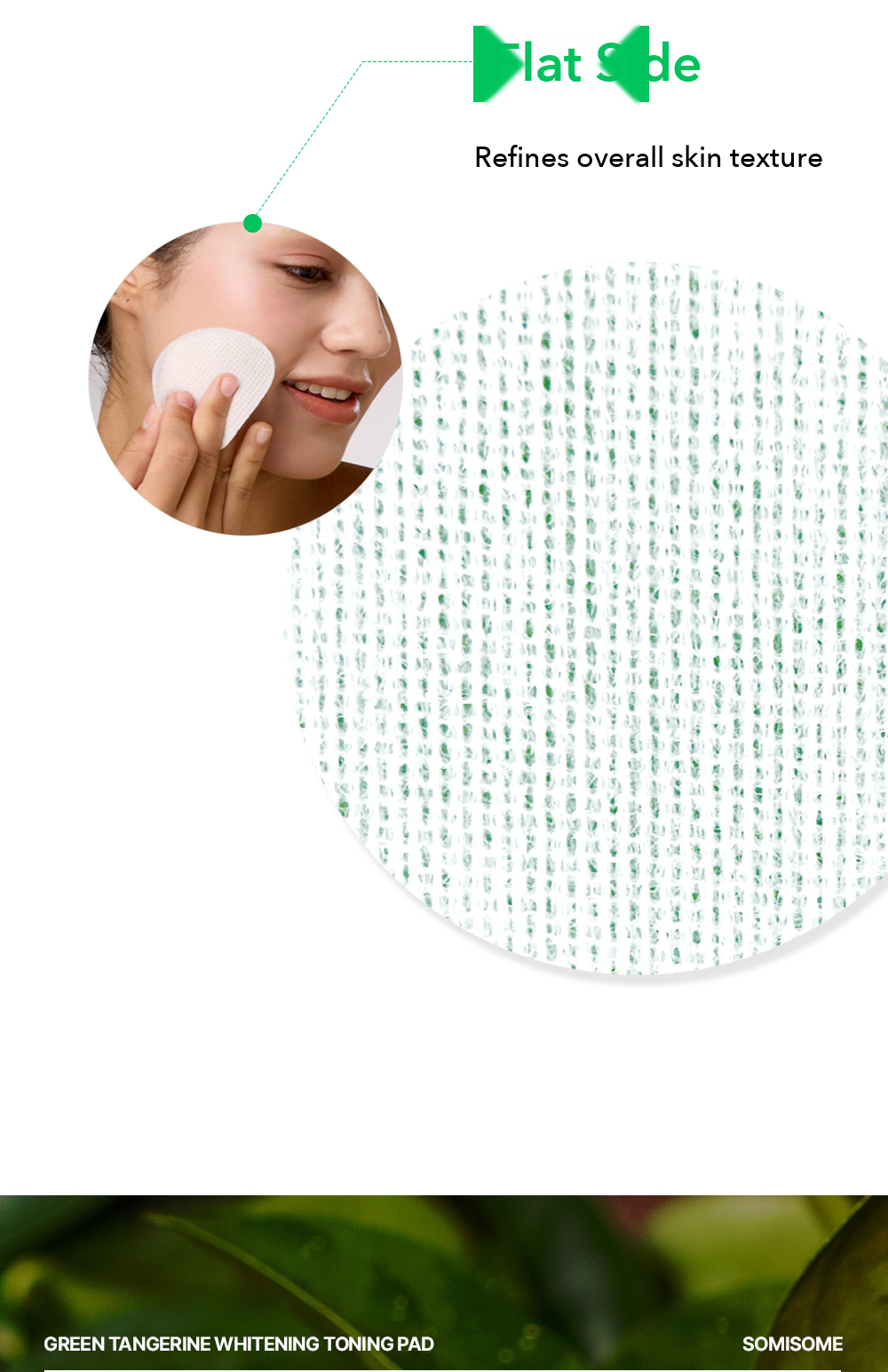 SOMISOME Green Tangerine Toning Pad 50 Pads 130g detail 06