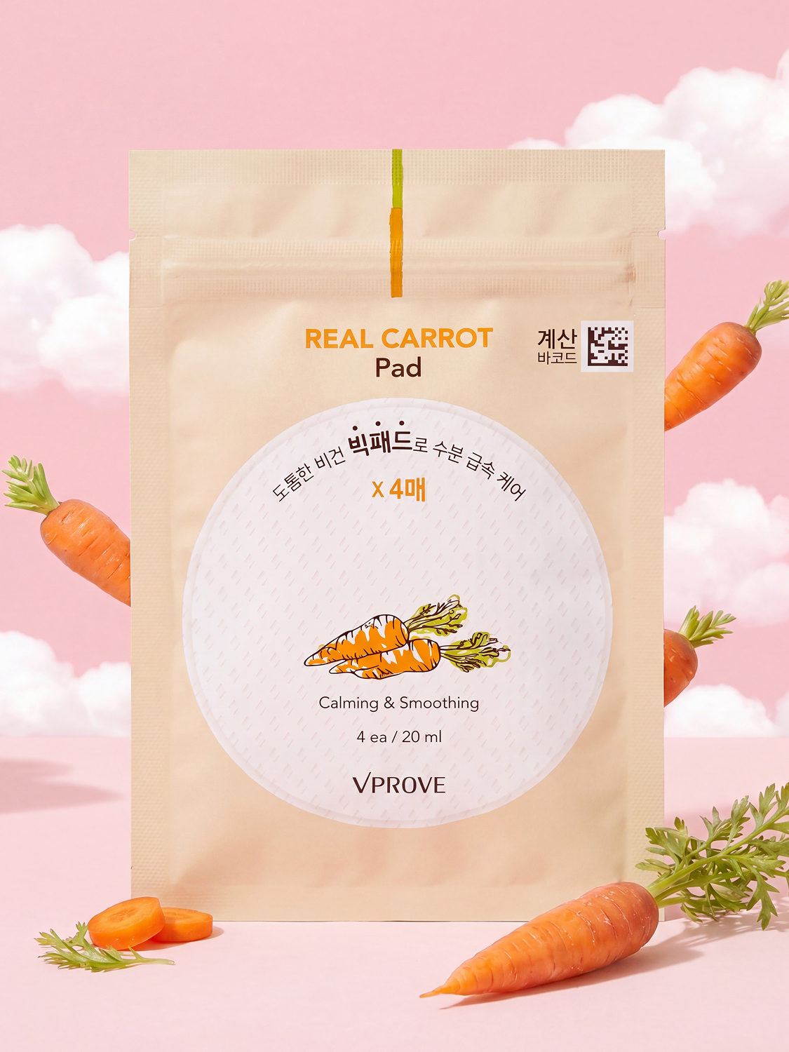 VPROVE Real Carrot Pad 4 Pads