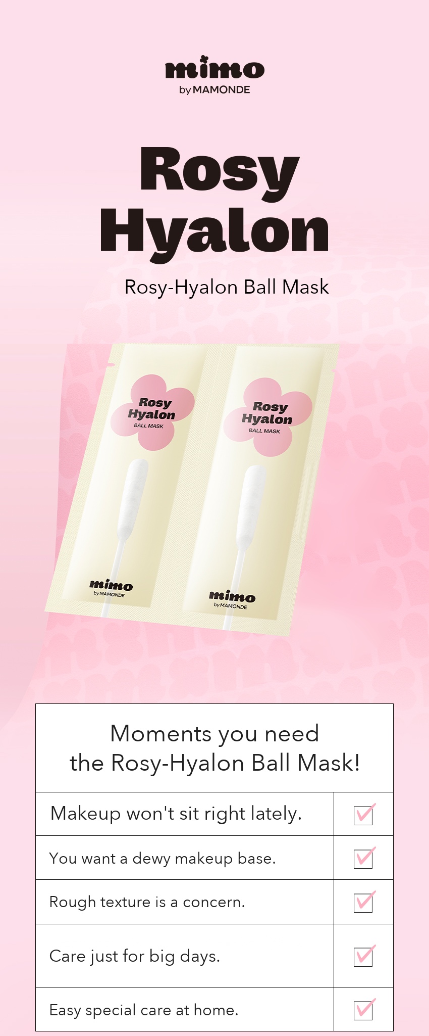 MIMO by MAMONDE Rosy-Hyalon Ball Mask detail 01