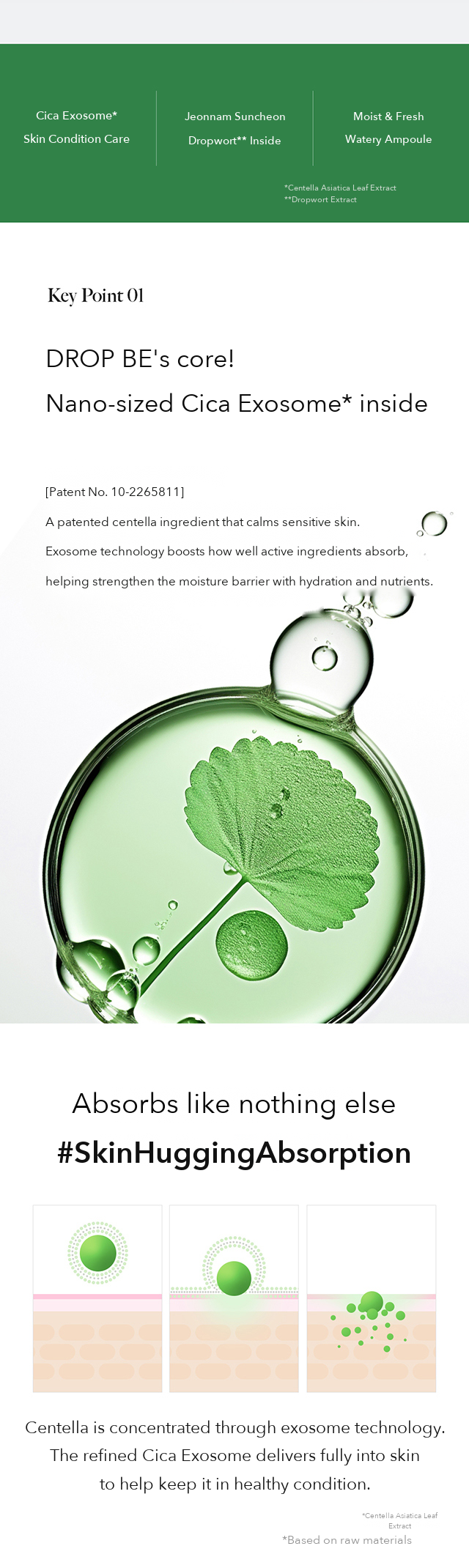 DROP BE Water Splash Ampoule detail 2