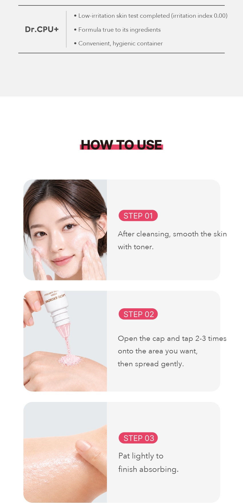 Dr.CPU+ Lacto Exosome PDRN Powder Ampoule detail 07