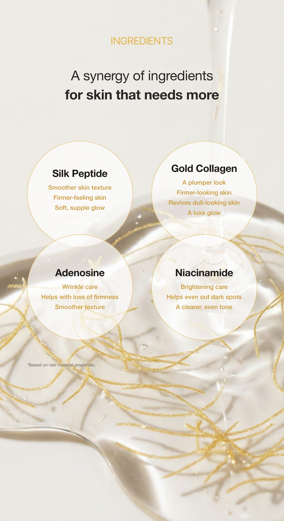 TimeMelody Gold Collagen Firming Glow Ampoule detail 4