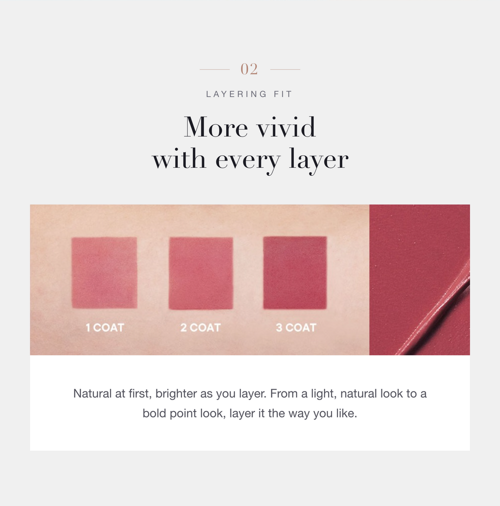 HEVVY MAKEUP Blurring Slip Fit Lip & Cheek detail 16