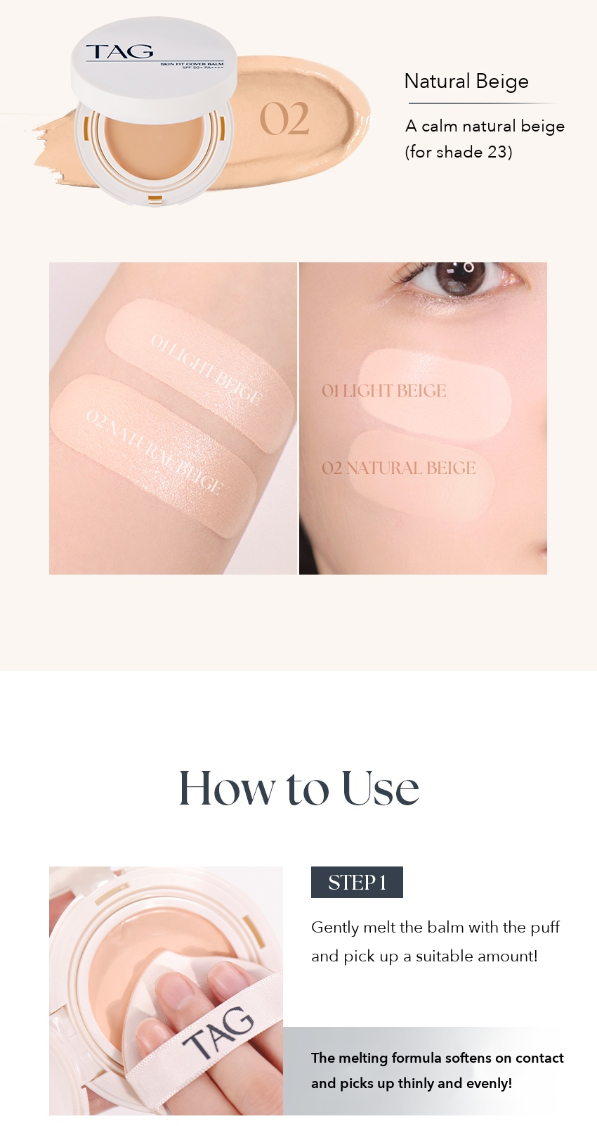 TAG Skin Fit Cover Balm detail 10