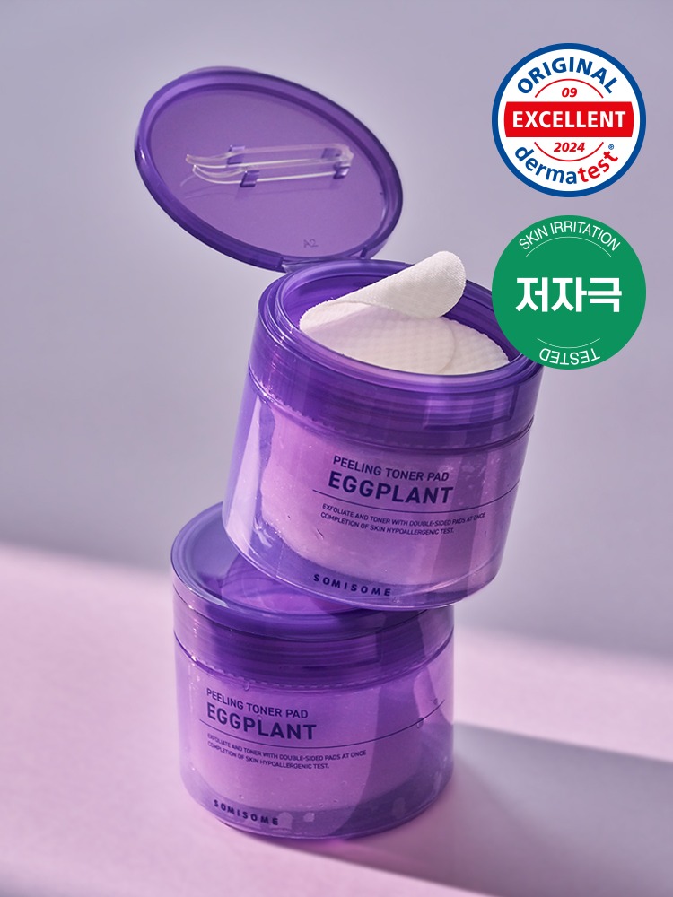 SOMISOME Eggplant Peeling Toner Pad 50 Pads 140g