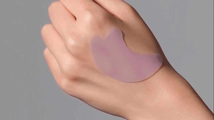 SNP PREP Cicaronic Hydrogel Eye Patch on skin