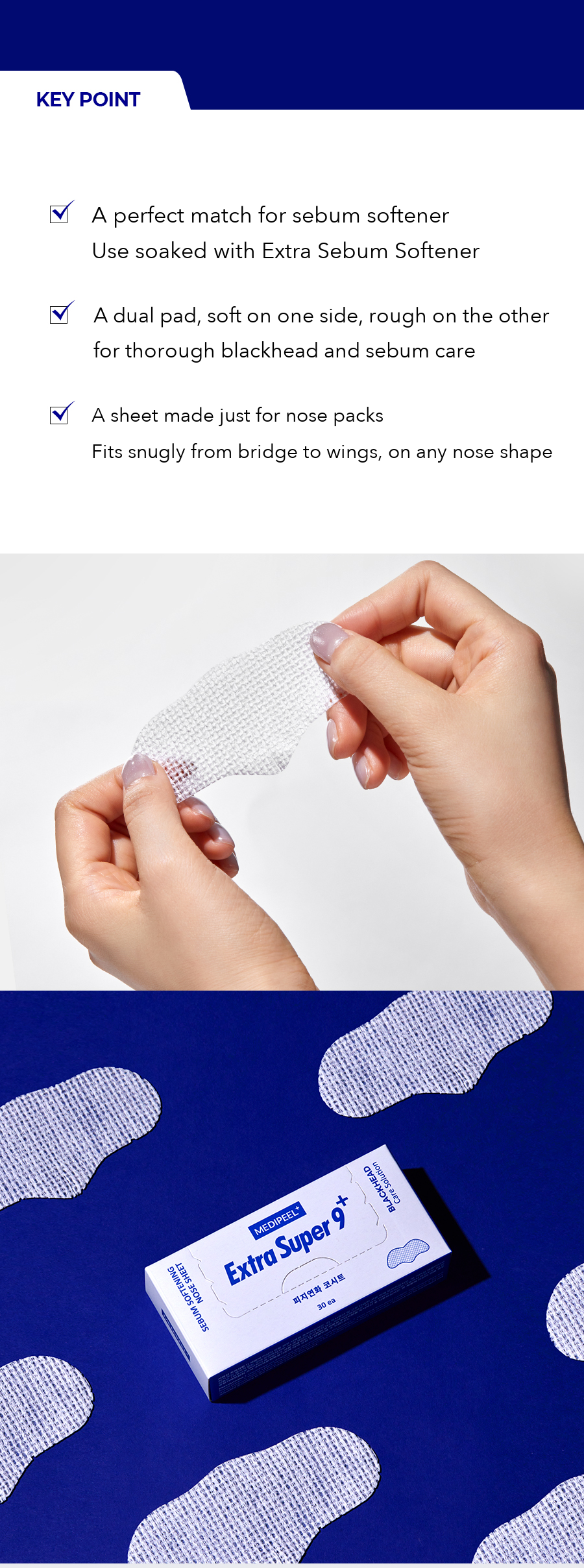 MEDIPEEL Extra Super 9 Plus Sebum Cleaner Nose Sheet detail 02
