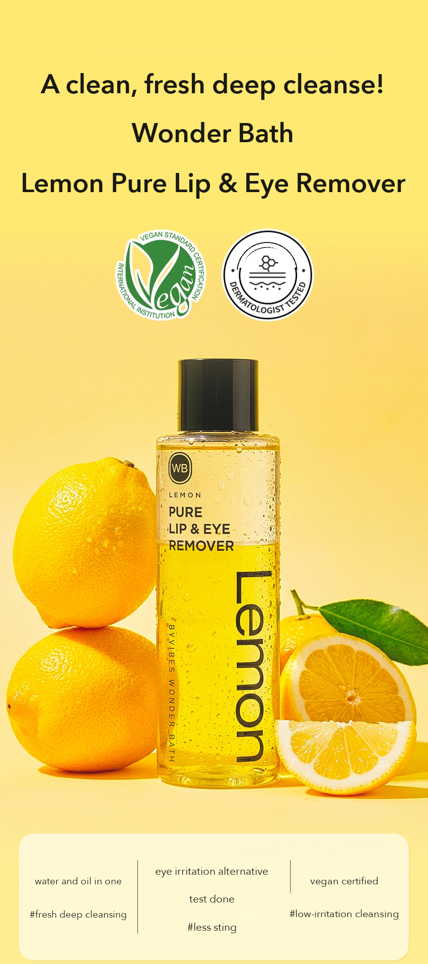 Wonder Bath Lemon Pure Lip & Eye Remover detail 1