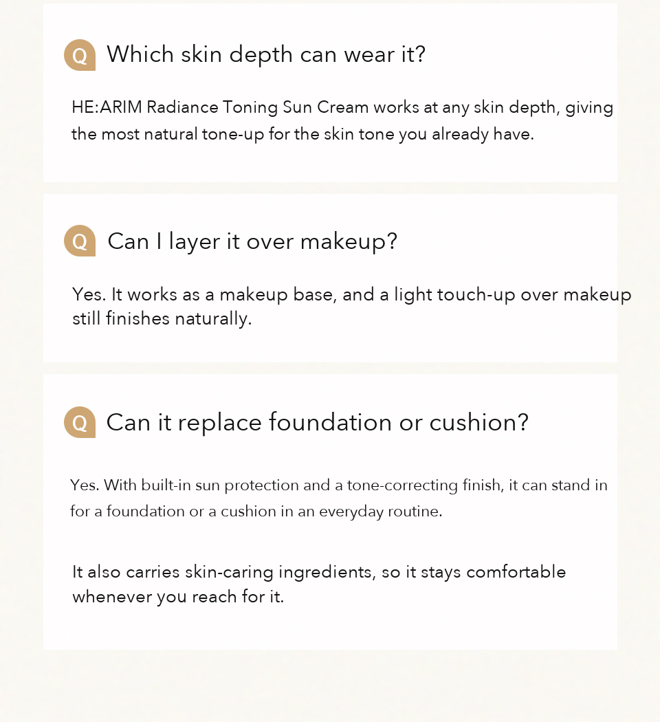 HE:ARIM Radiance Toning Sun Cream detail 17