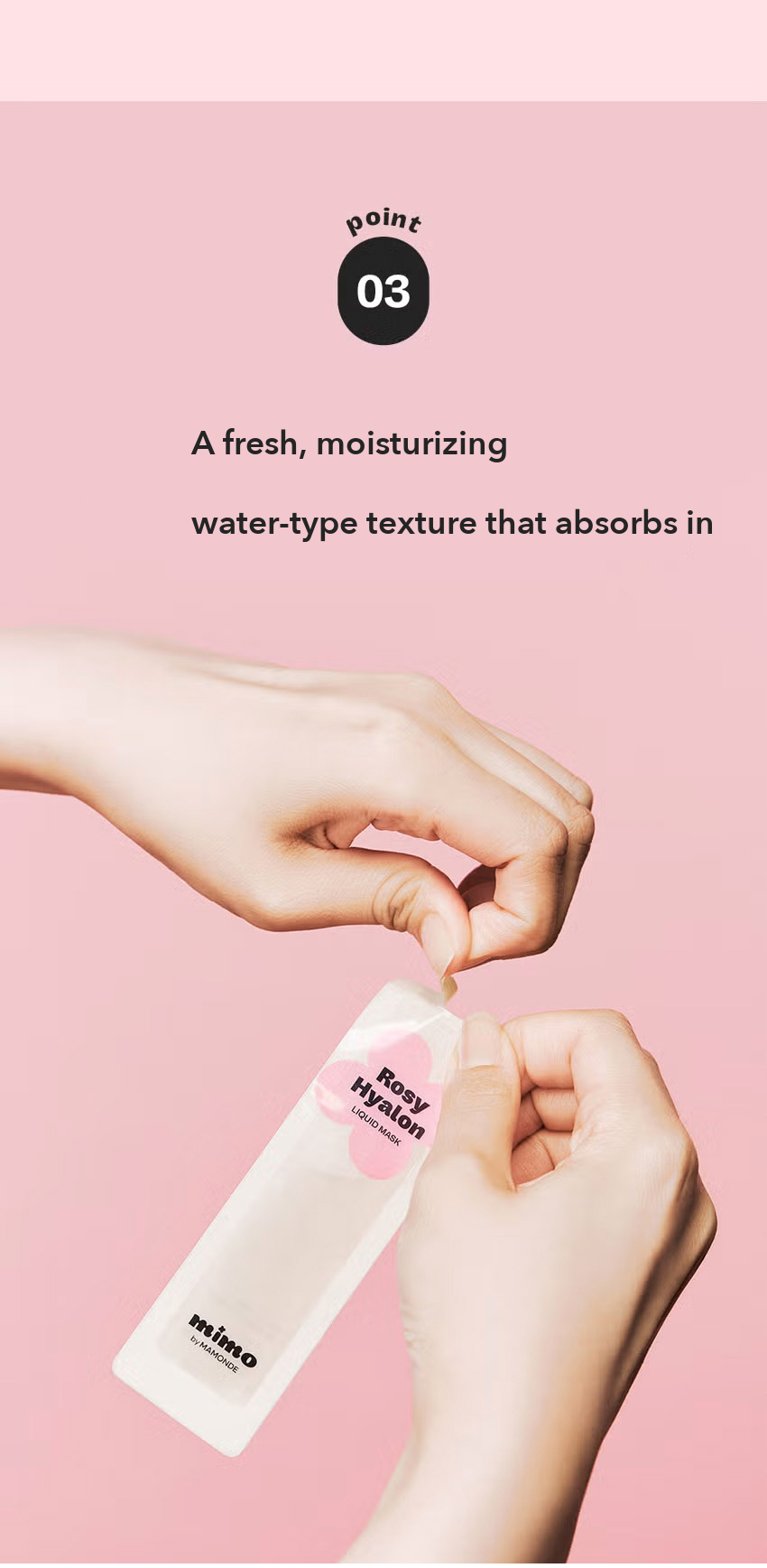 MIMO by MAMONDE Rosy-Hyalon Liquid Mask detail 08