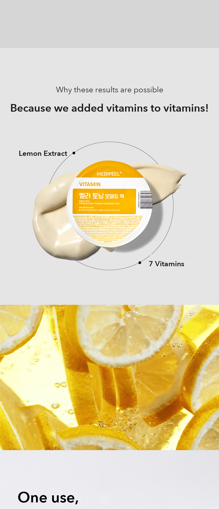 MEDIPEEL Vitamin Tone Care Modeling Pack detail 02