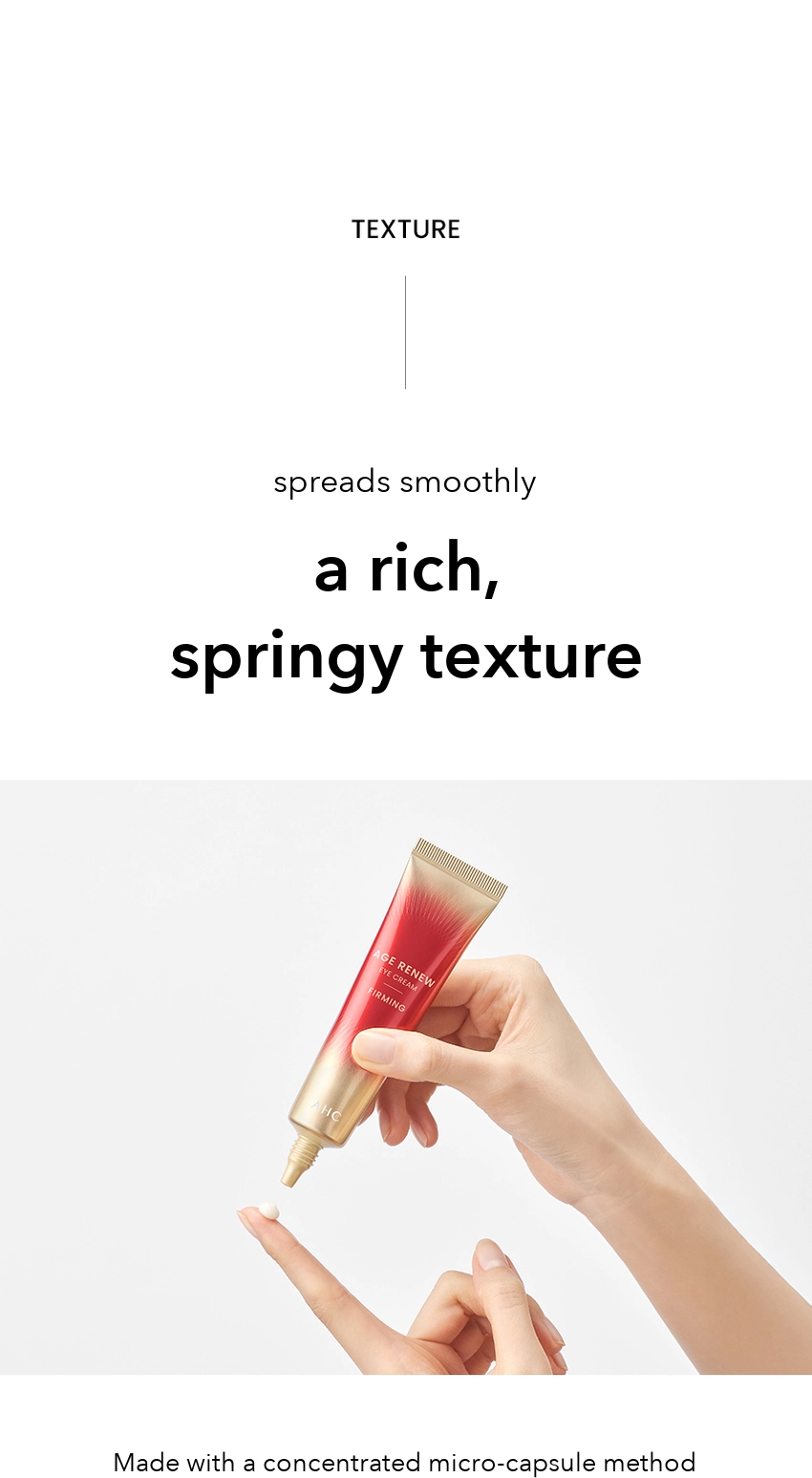 AHC Age Renew Eye Cream Firming detail 08