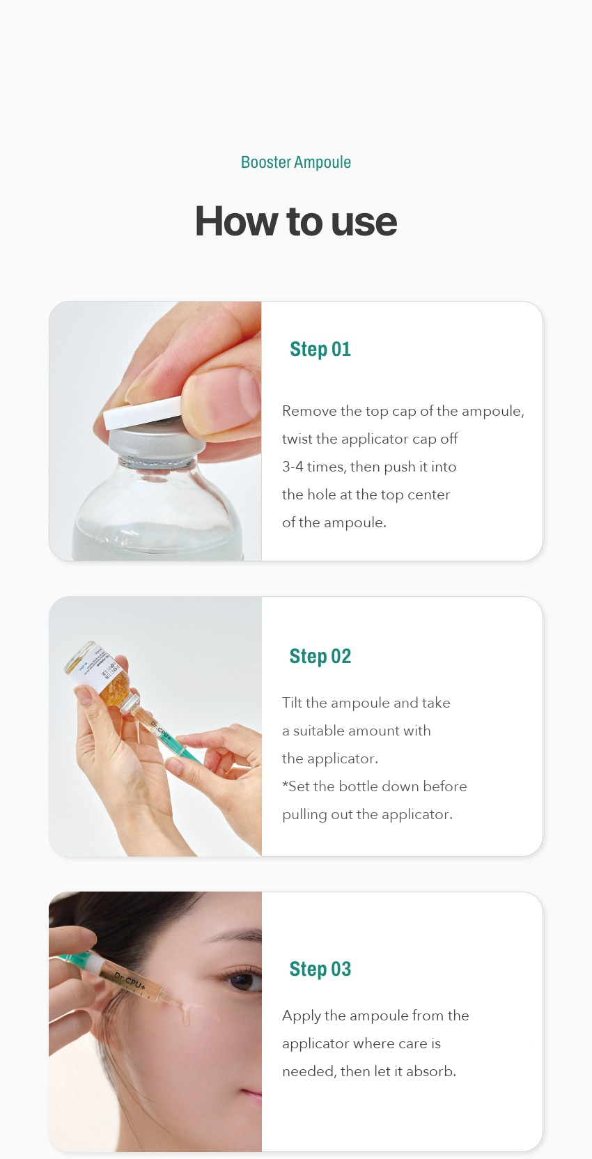 Dr.CPU+ Calming Repair Booster Ampoule detail 05
