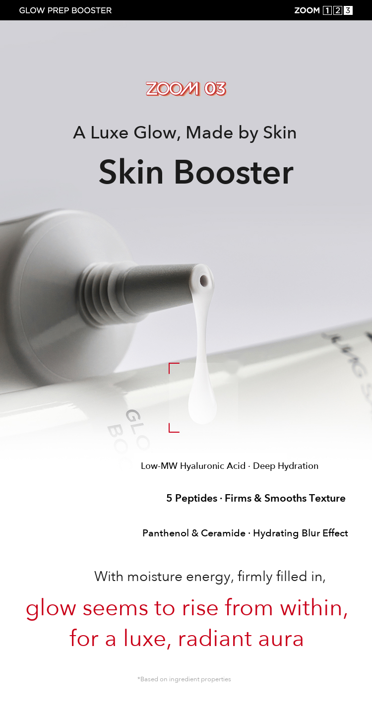 ZOOM by JUNGSAEMMOOL Glow Prep Booster 30ml detail 07