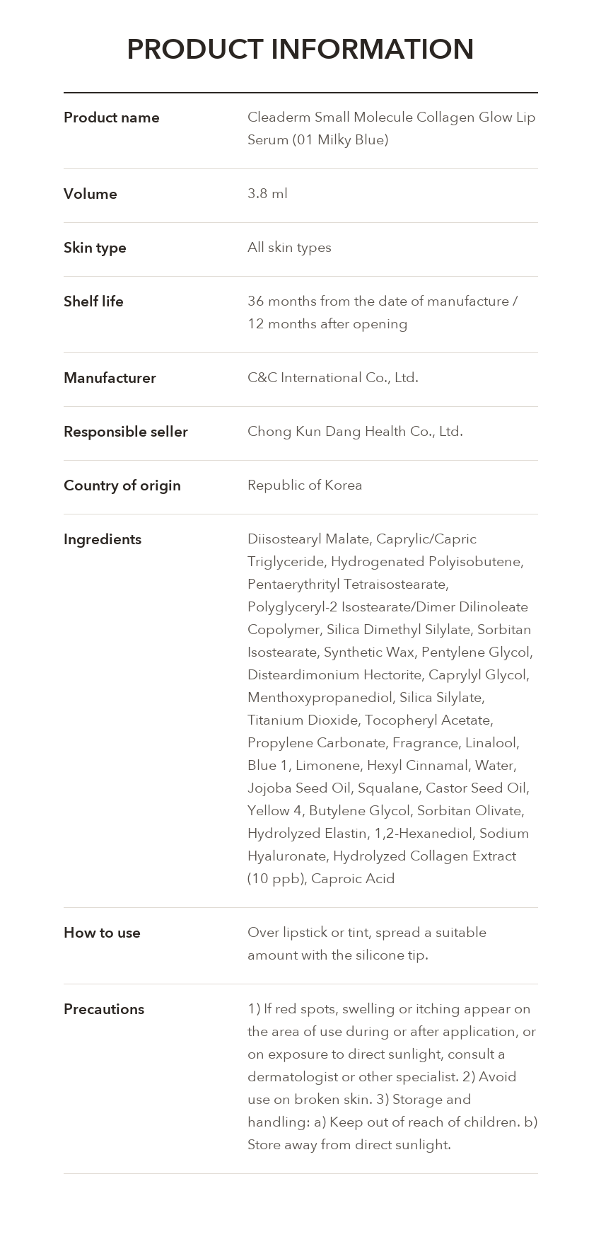 Cleaderm Glow Lip Serum detail 07