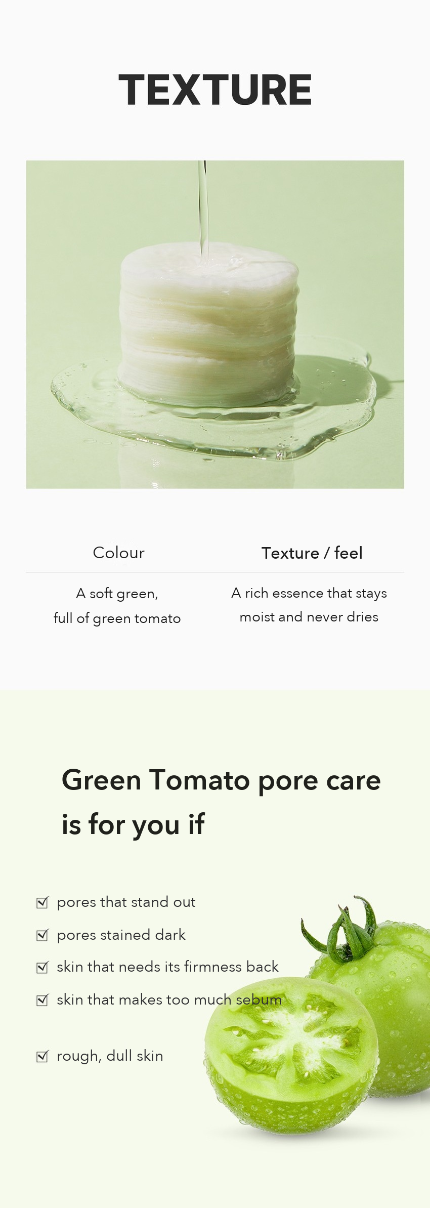 INGREDIENT EDITOR Green Tomato Pore Peeling Pad detail 10