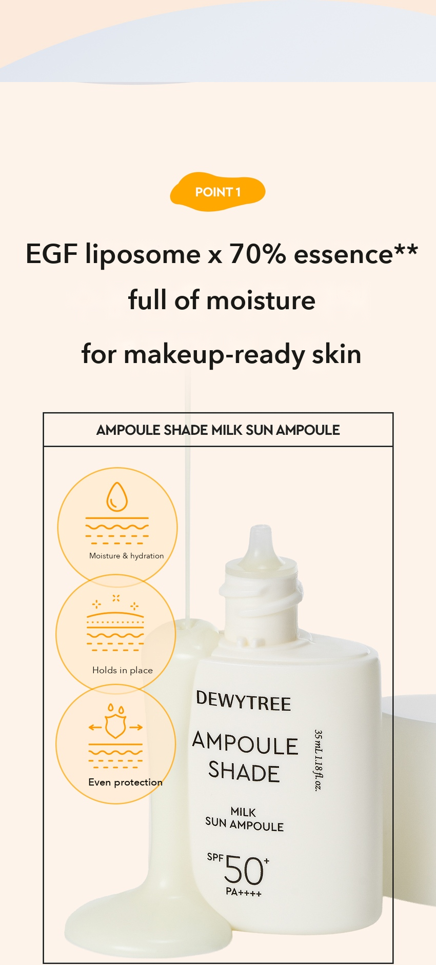 DEWYTREE Milk Sun Ampoule detail 2