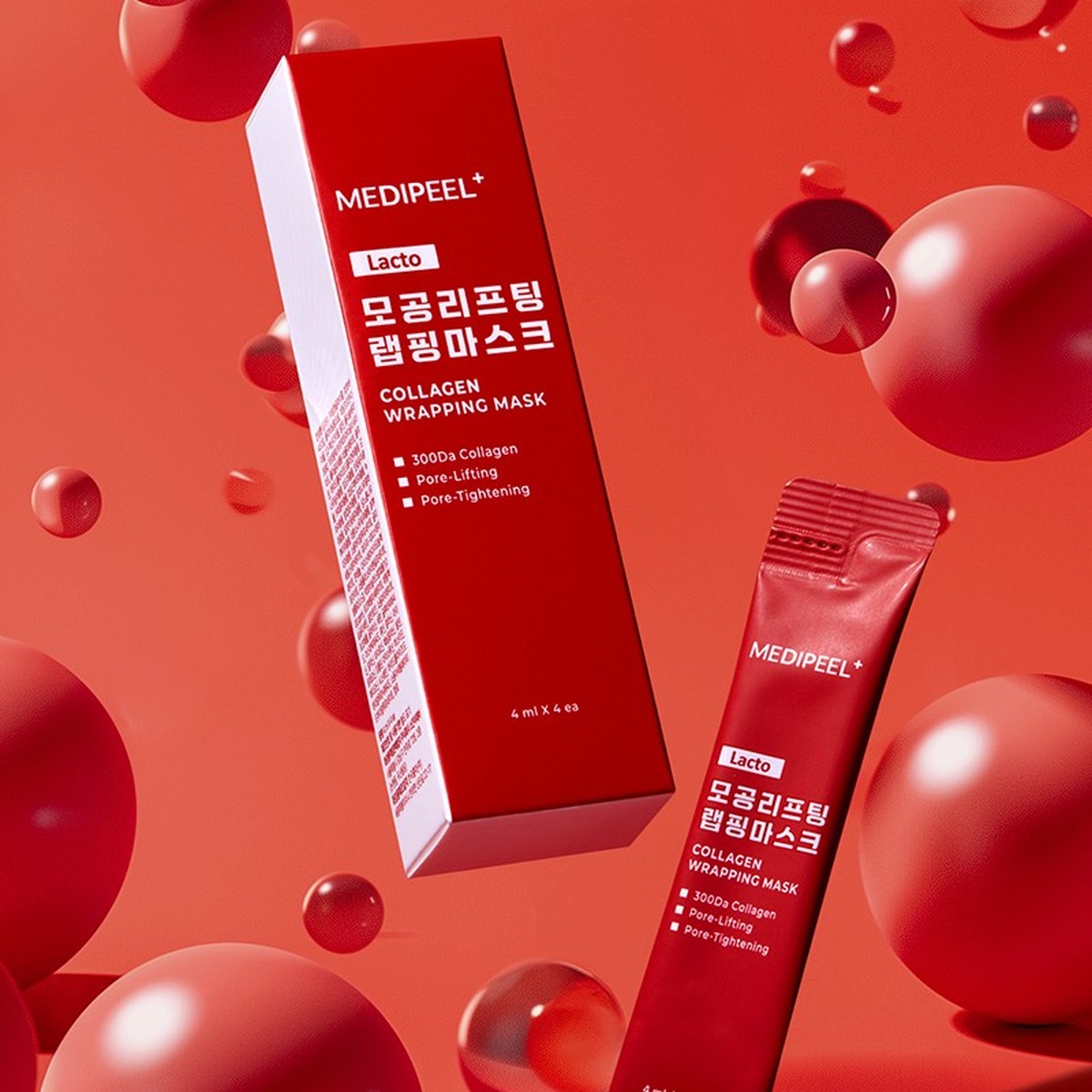 MEDIPEEL Lacto Pore Lifting Wrapping Mask 4ml x 4
