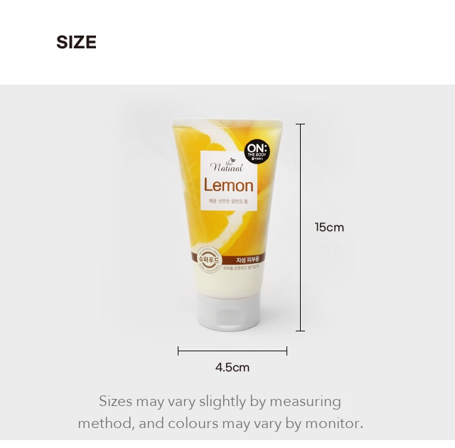 ON: THE BODY The Natural Fresh Lemon Cleansing Foam detail 3