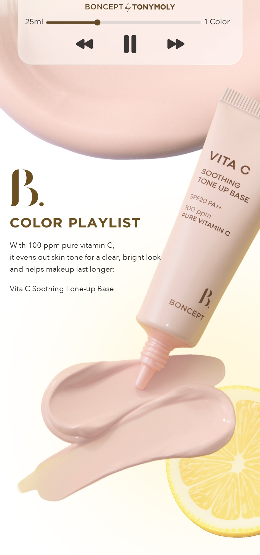 BONCEPT Vita C Soothing Tone-up Base detail 02