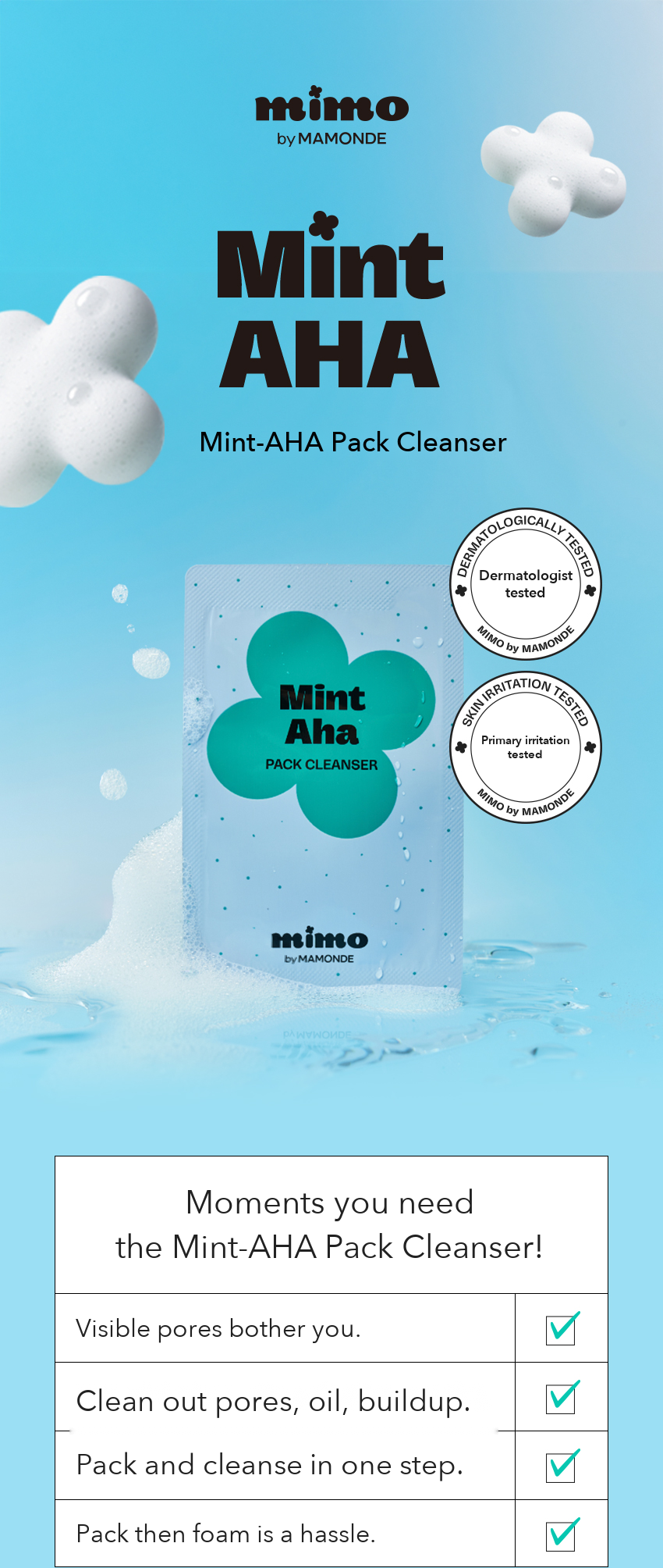MIMO by MAMONDE Mint-AHA Pack Cleanser detail 01