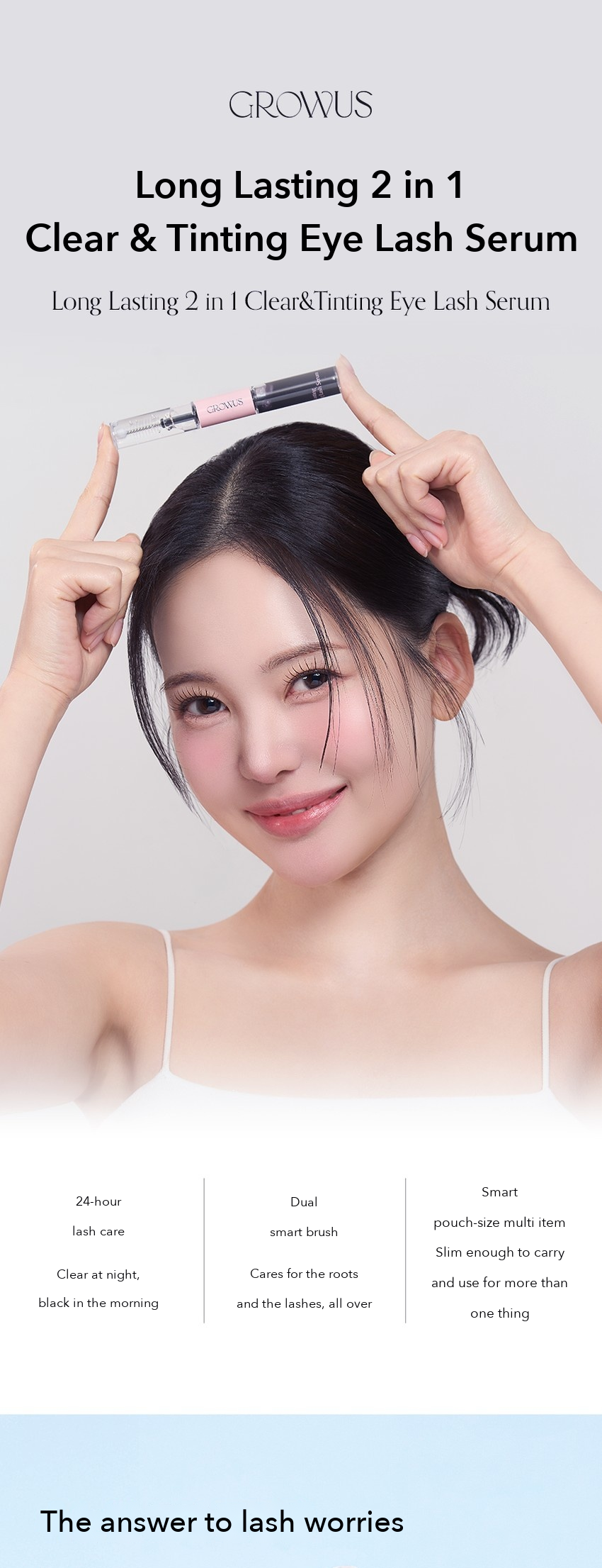 GROWUS 2 in 1 Eye Lash Serum detail 01