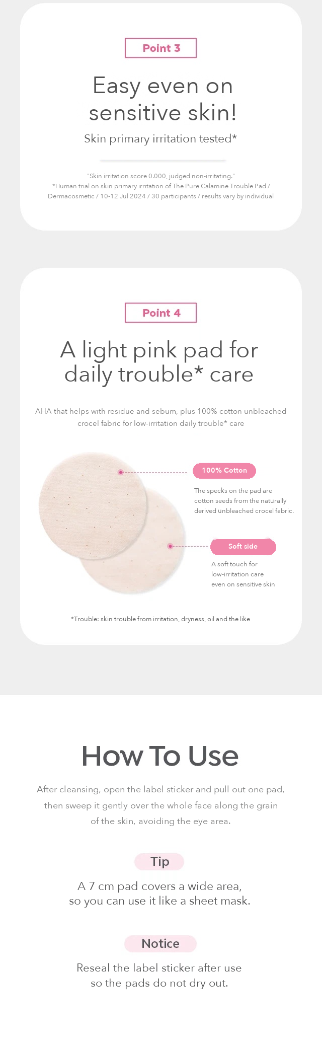 A'PIEU The Pure Calamine Trouble Pad detail 3