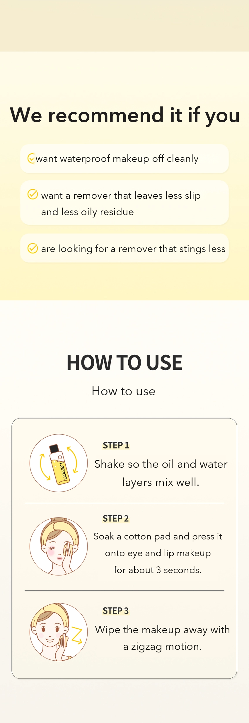 Wonder Bath Lemon Pure Lip & Eye Remover detail 5