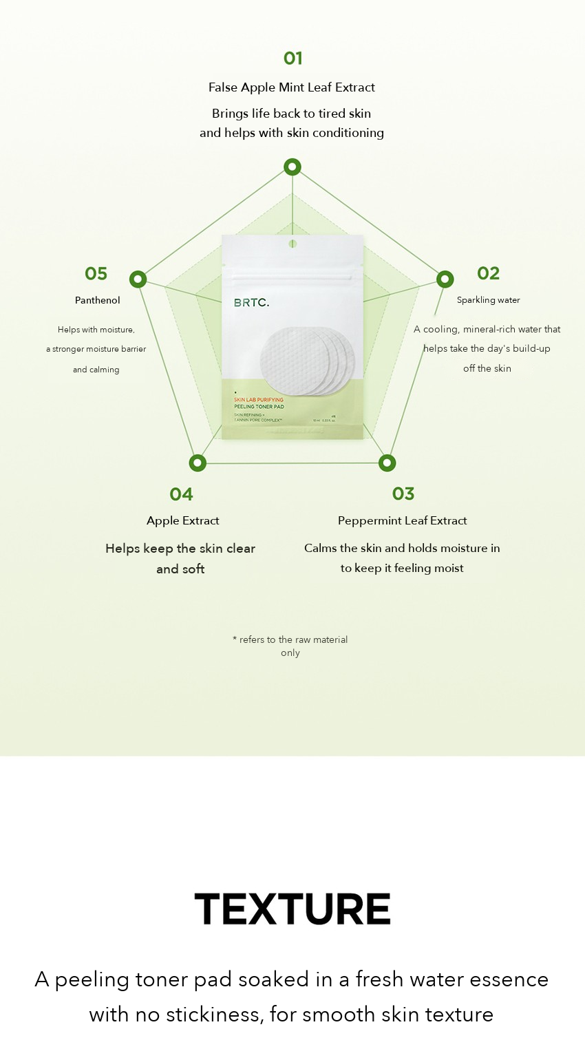 BRTC Peeling Toner Pad 4 Pads detail 7