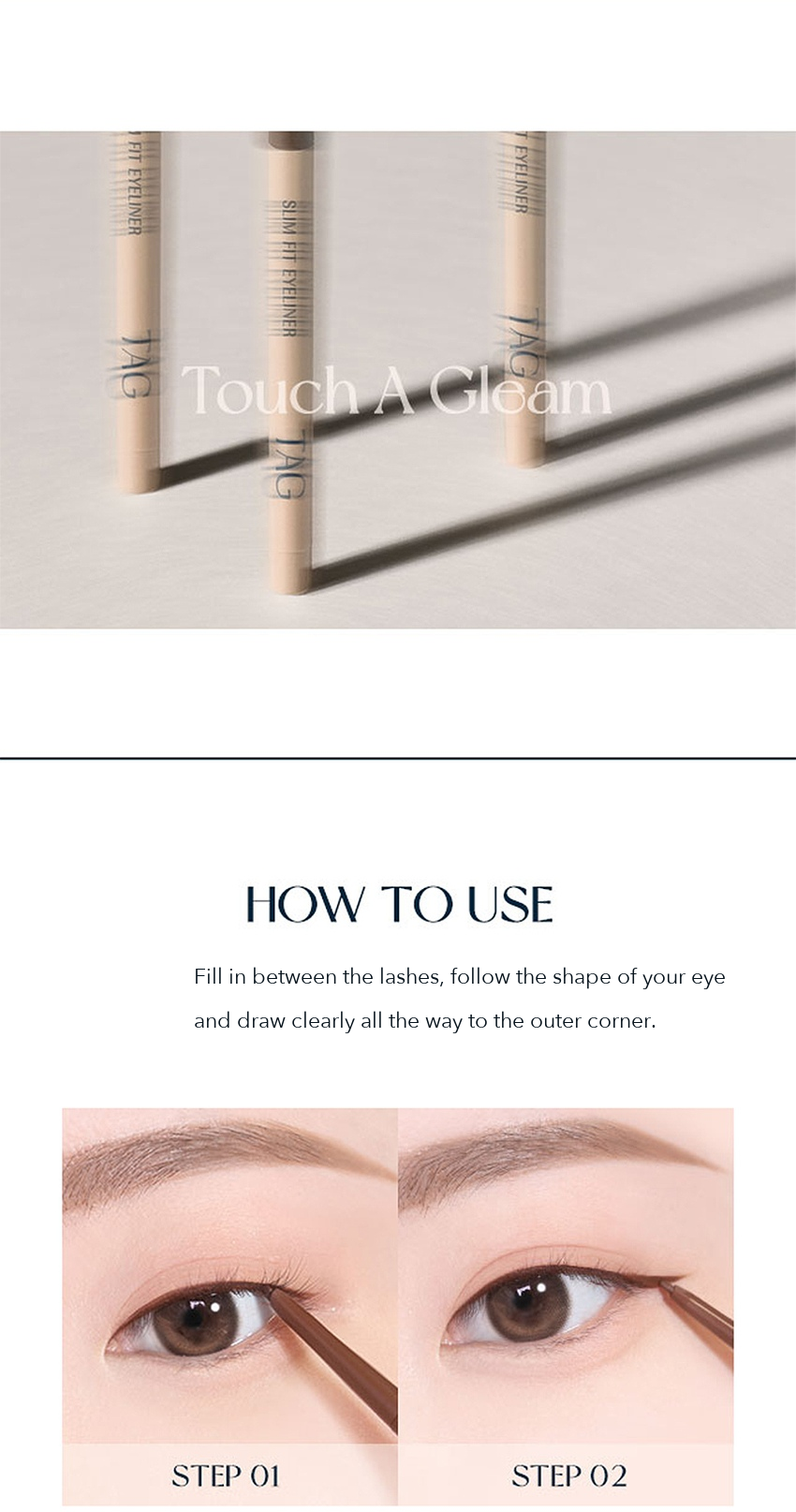 TAG Slim Fit Eyeliner Muted Brown detail 4