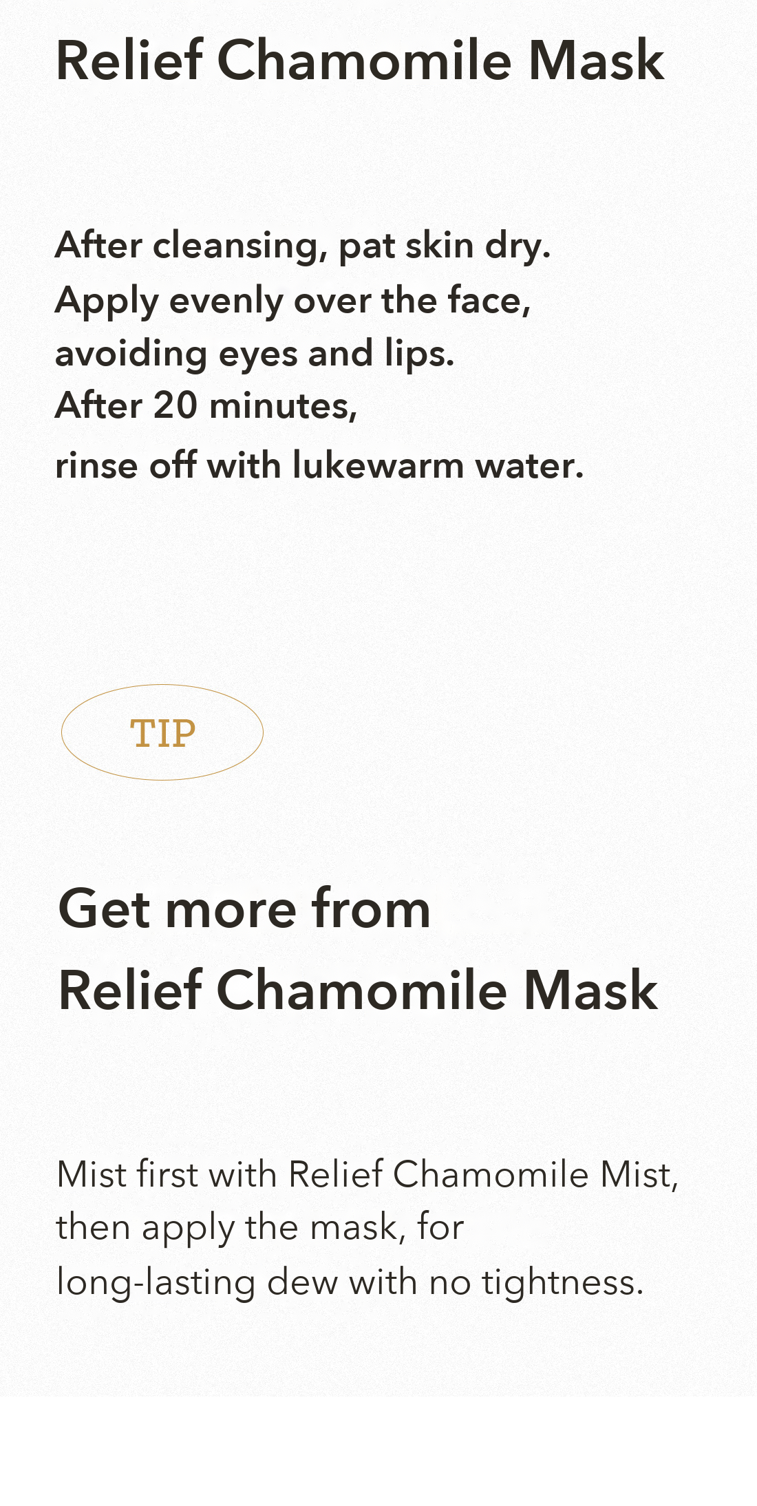 HYGGEE Relief Chamomile Mask detail 12