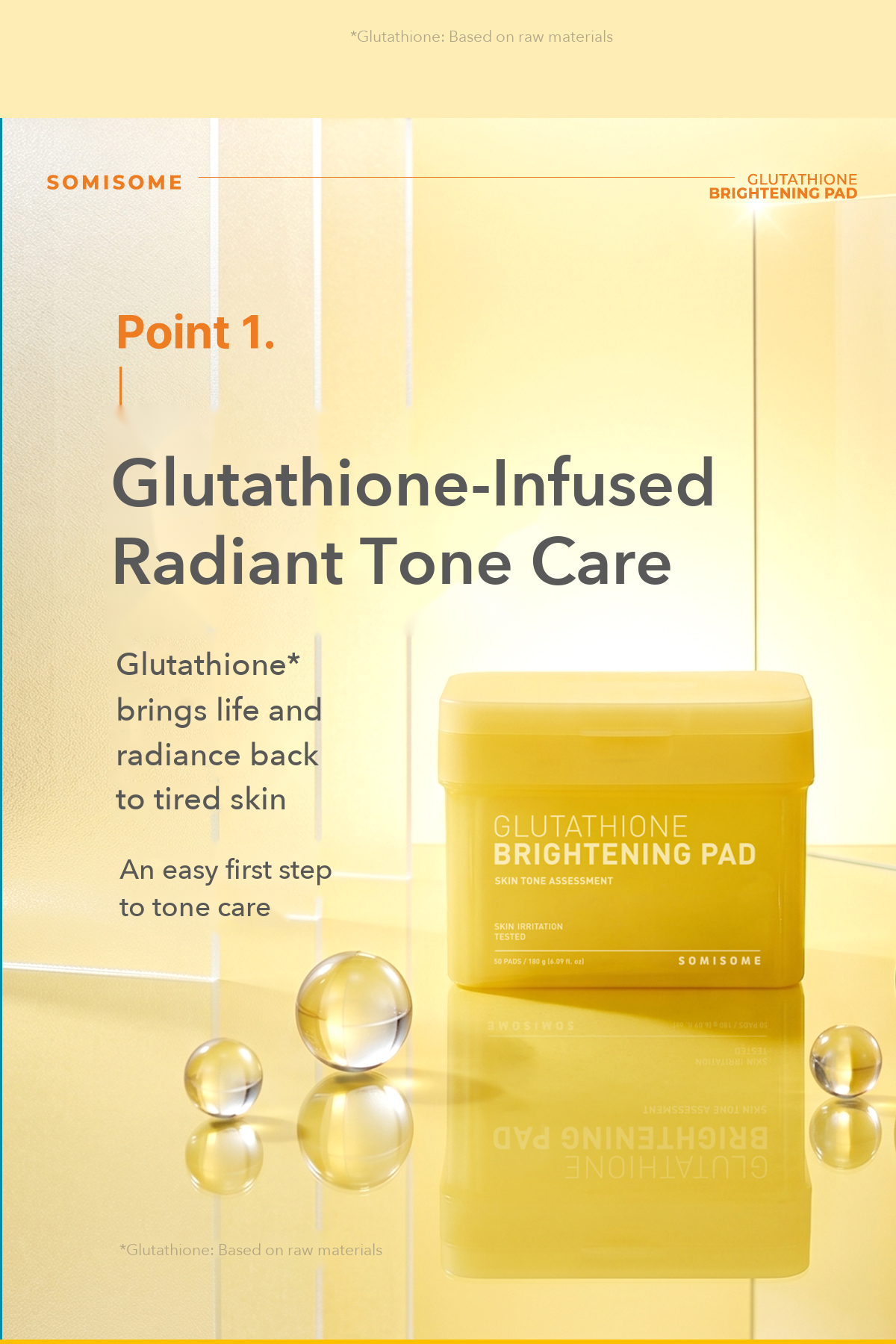 Somisome Glutathione Brightening Square Pad detail 3