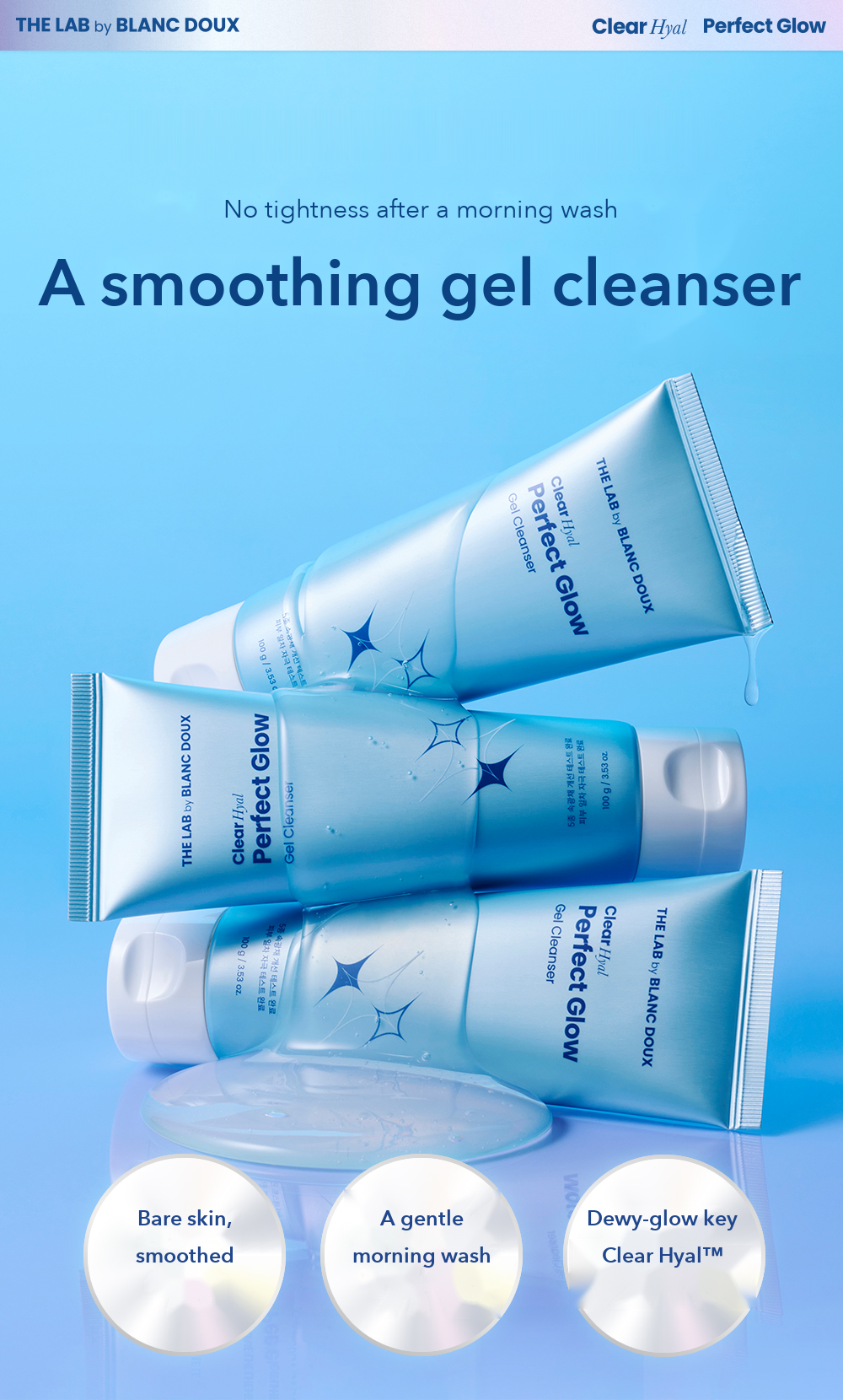 THE LAB by BLANC DOUX Clear Hyal Perfect Glow Gel Cleanser detail 03
