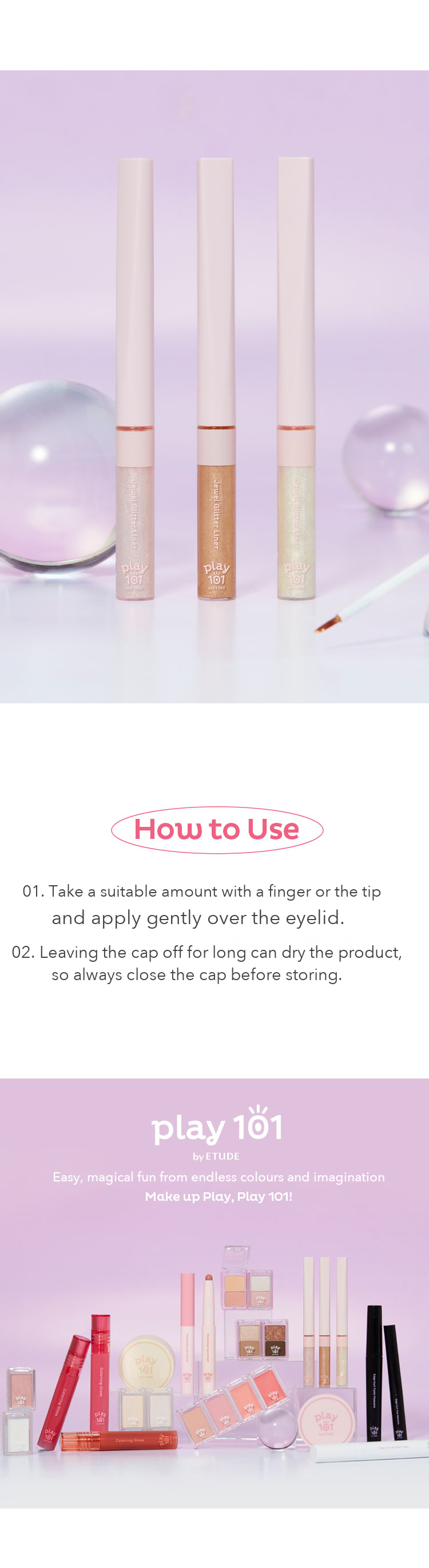 Play 101 by ETUDE Jewel Glitter Liner 2.5g detail 07
