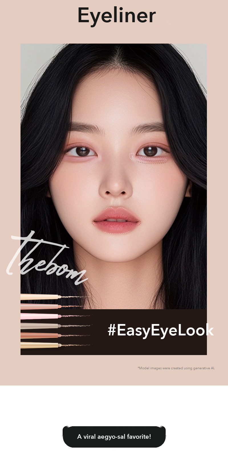 thebom Aegyo-sal Eye-slit Pencil Salmon Pink detail 02