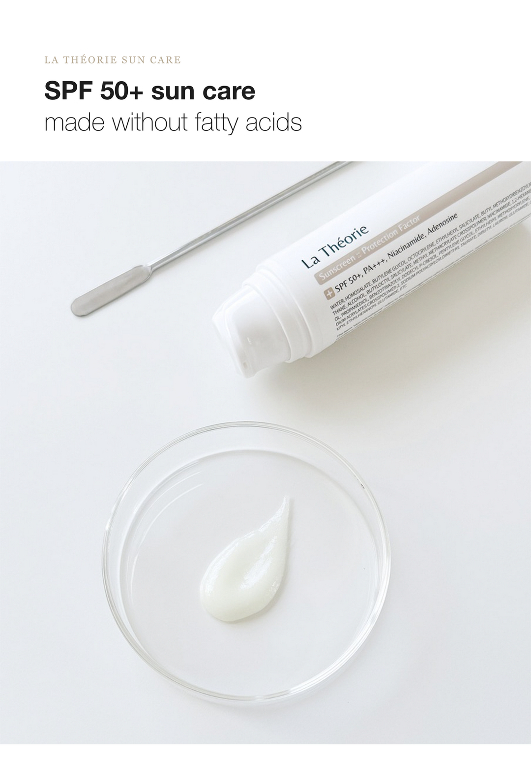 LA THEORIE Sunscreen Protection Factor detail 01