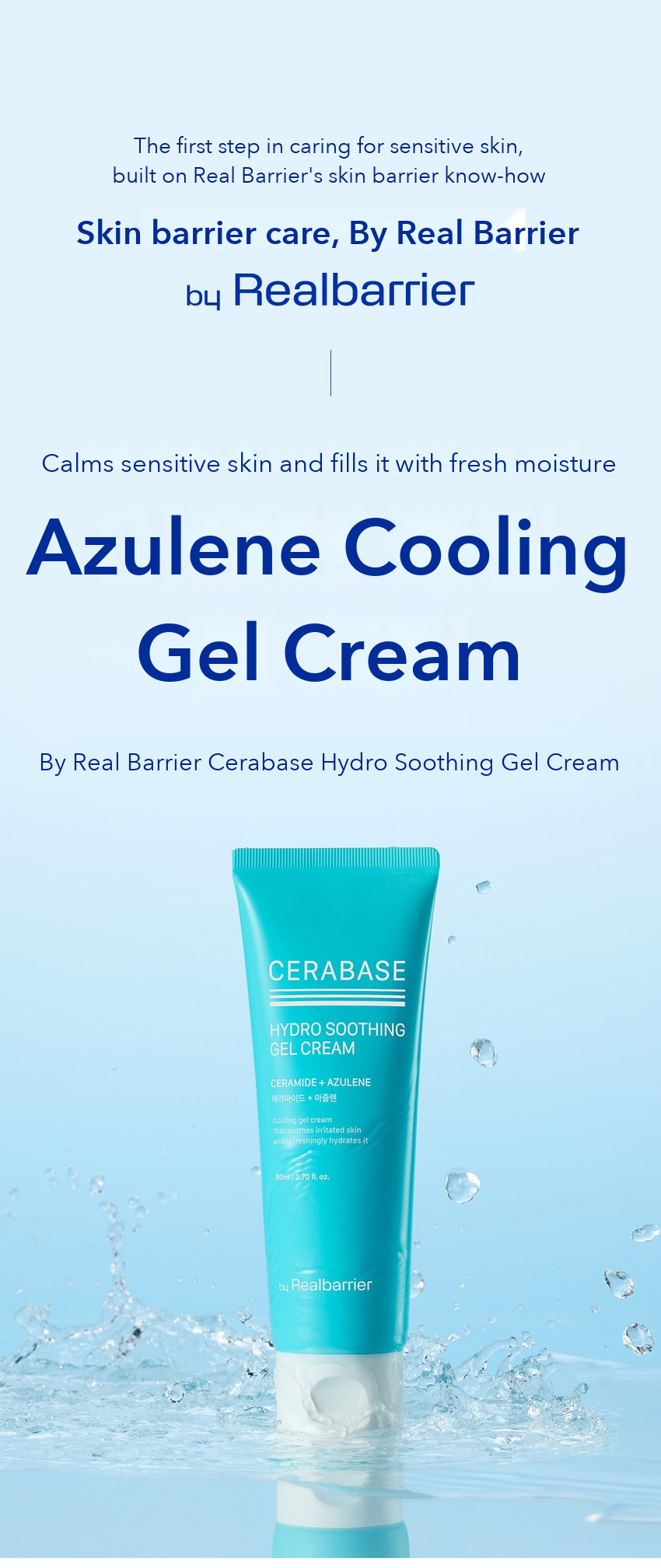 By Real Barrier Cerabase Hydro Soothing Gel Cream 80ml detail 01