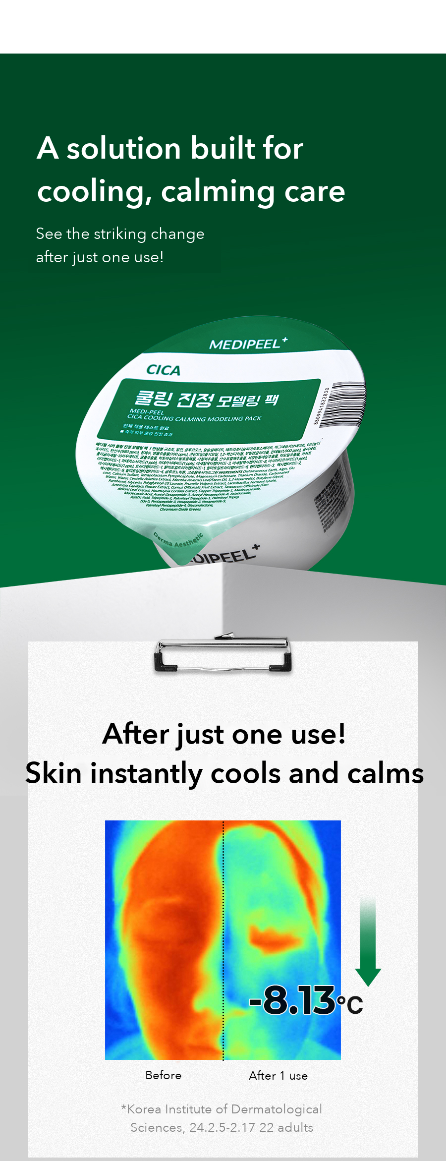 MEDIPEEL Cica Cooling Calming Modeling Pack detail 01