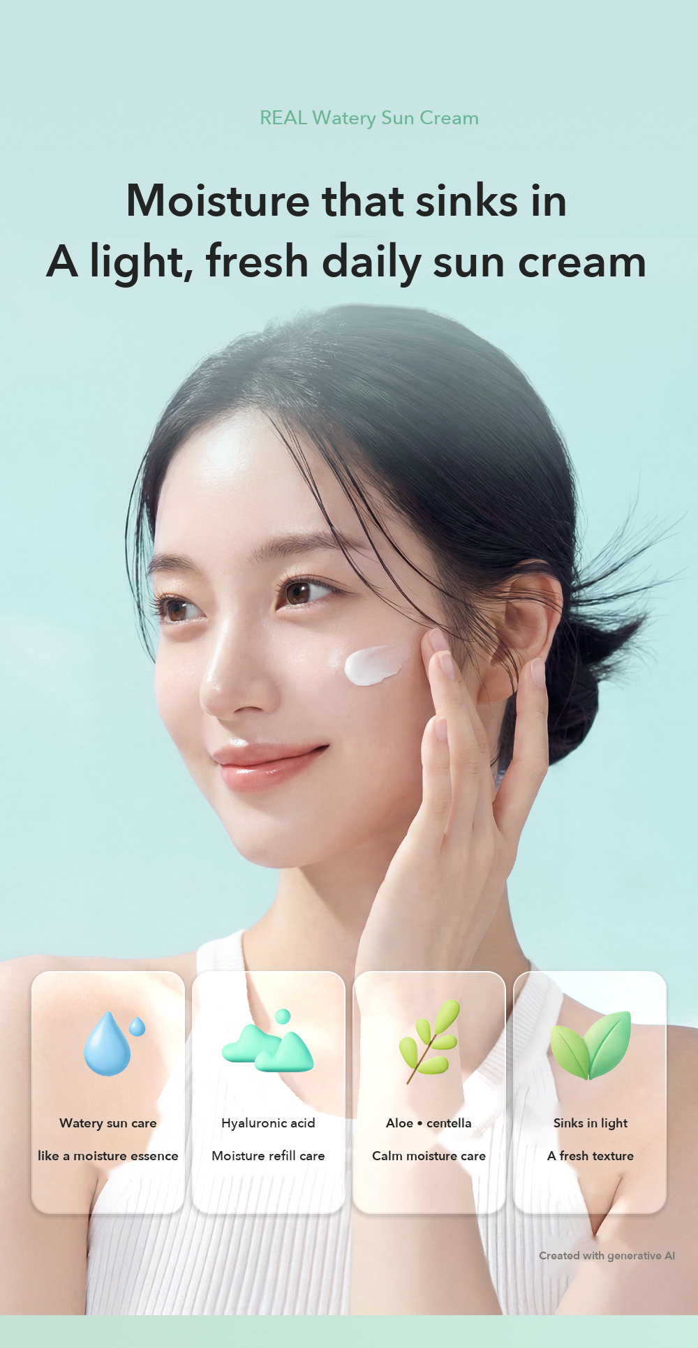 Kim Jeong Moon Aloe Cure Alpha Aloe Watery Sun Cream detail 4