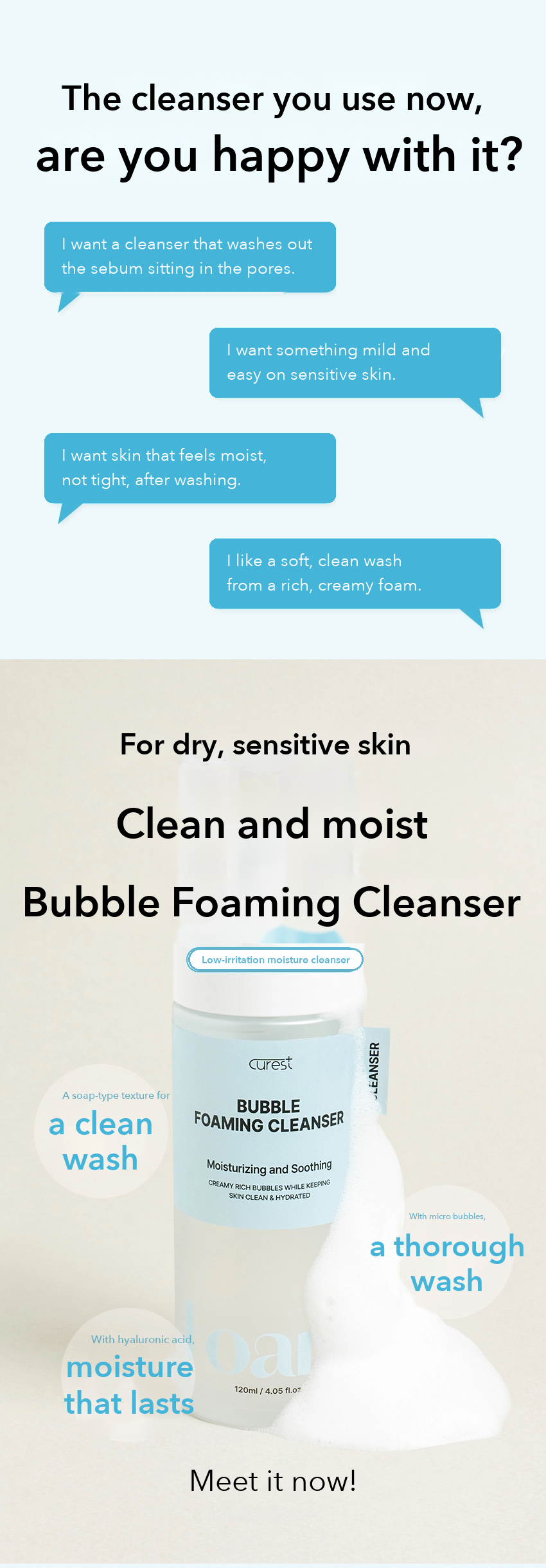 CUREST Bubble Foaming Cleanser detail 2